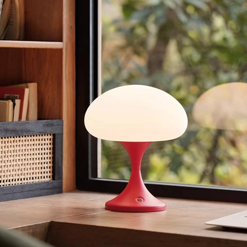 Lampada da scrivania medusa, lampada da comodino per camera da letto, luce lunga per matrimonio, lusso leggero, luce d'atmosfera da tavolo rossa di fascia alta