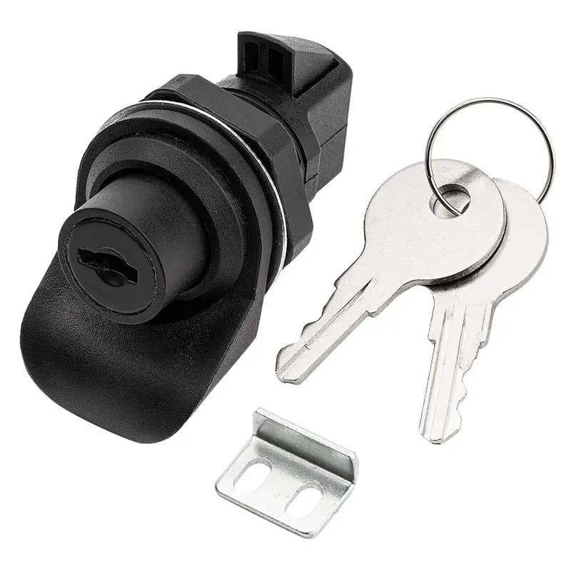 Set di 4 chiusure a pulsante con blocco per scatole radio nautiche, cassette degli attrezzi, scatole elettroniche, serrature per vano portaoggetti di motociclette.