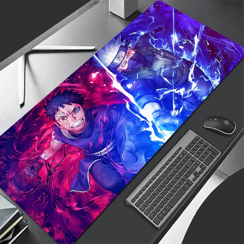 Tappetino per mouse da gaming grande, tappetino per tastiera da ufficio Naruto Obito Uchiha, tappetino da scrivania esteso, tappeto da tavolo, mousepad per computer