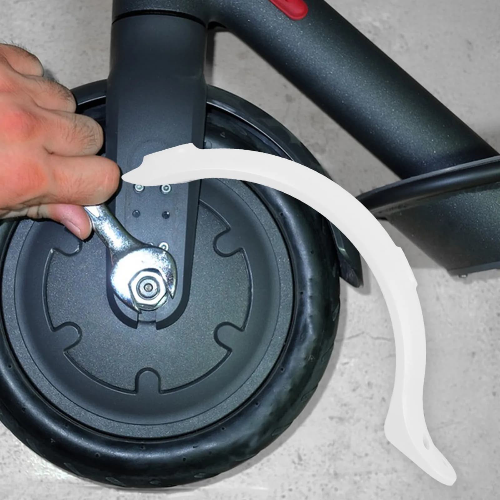 Supporto Parafango Resistente all'Usura per Scooter, Fissaggio Parafango Anti-Vibrazione, Parte Protettiva per Scooter Elettrico
