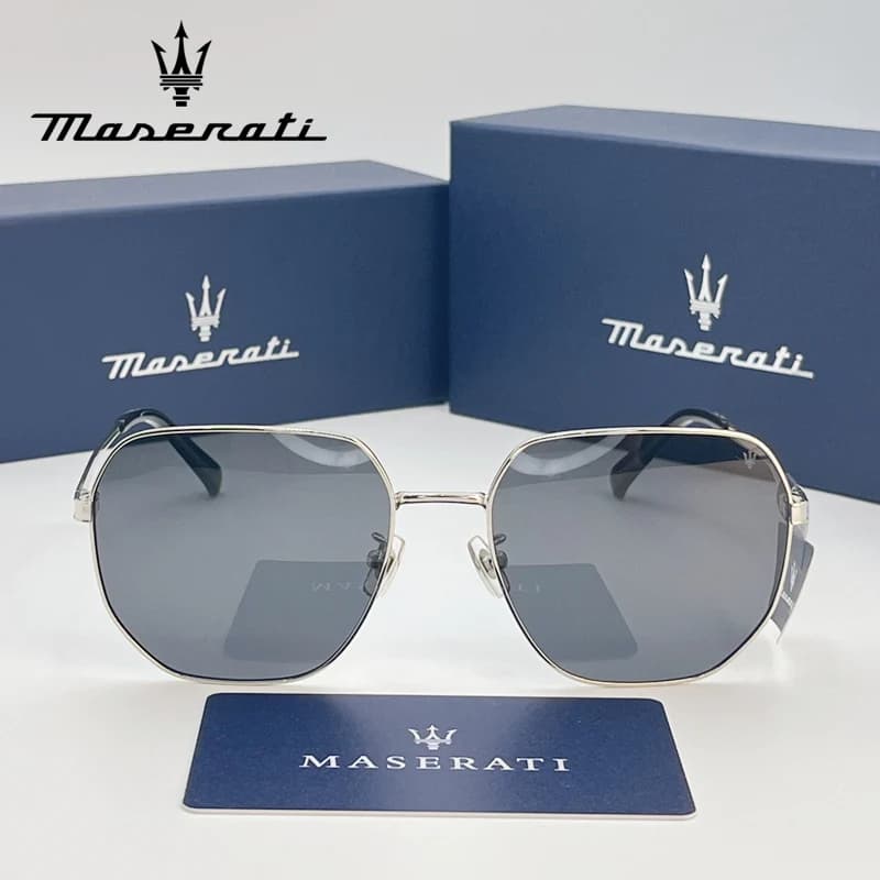 MASERATI Sunglasses High End Stylish Square Polarized Sunglasses Driving Travel Glasses for Men Women UV400 Clear Vision
