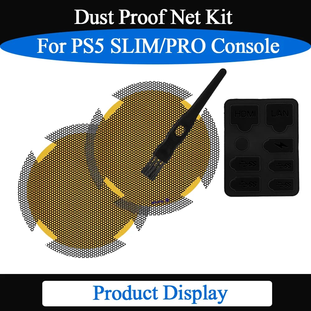 Kit di Protezione Antipolvere per Console PS5 SLIM/PRO con Ventole di Raffreddamento e Filtro Antipolvere per PS5 Slim e PS5 Pro
