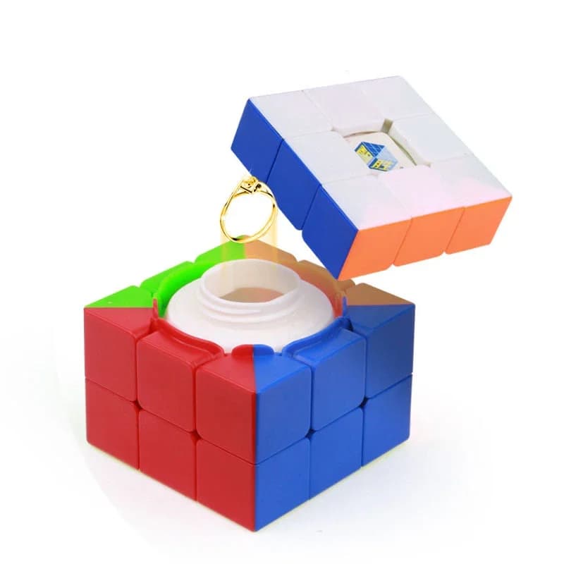 YUXIN Professionale 3x3x3 Scatola del Tesoro Cubo Magico Velocità Puzzle 3x3 Cubo A Sorpresa Giocattoli Educativi Regali 66mm