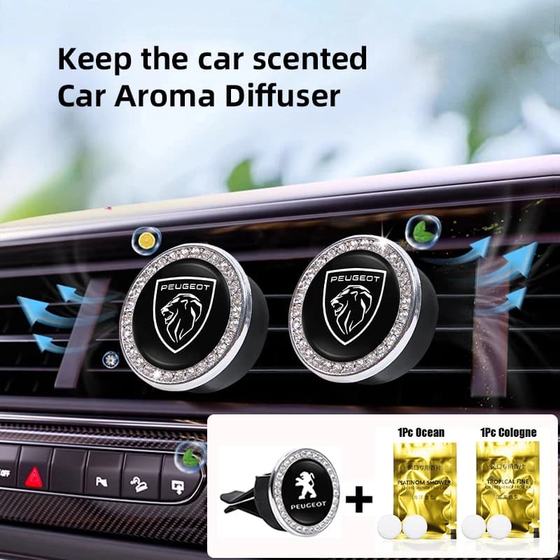 1 Pezzo Clip Profumatore Solido per Auto da Bocchetta d'Aria per Peugeot 206 308 106 207 208 307 407 301 508 607 406 107 408