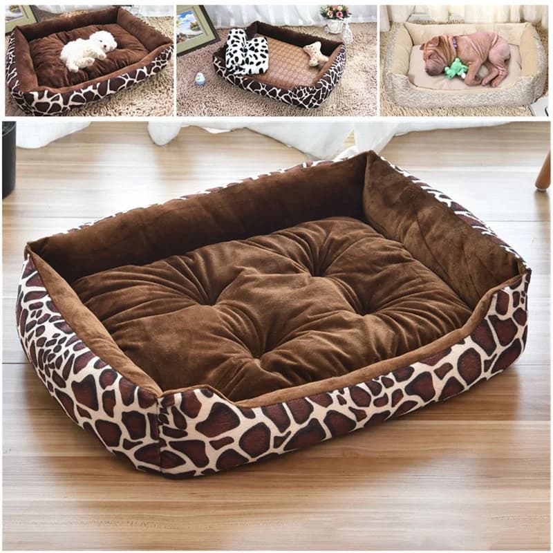 Letto per cani in velluto a coste Accessori per animali domestici Peluche Divano letto calmante Cuscino morbido per gatti piccoli e medi Cuccioli Cama Perros Grandes