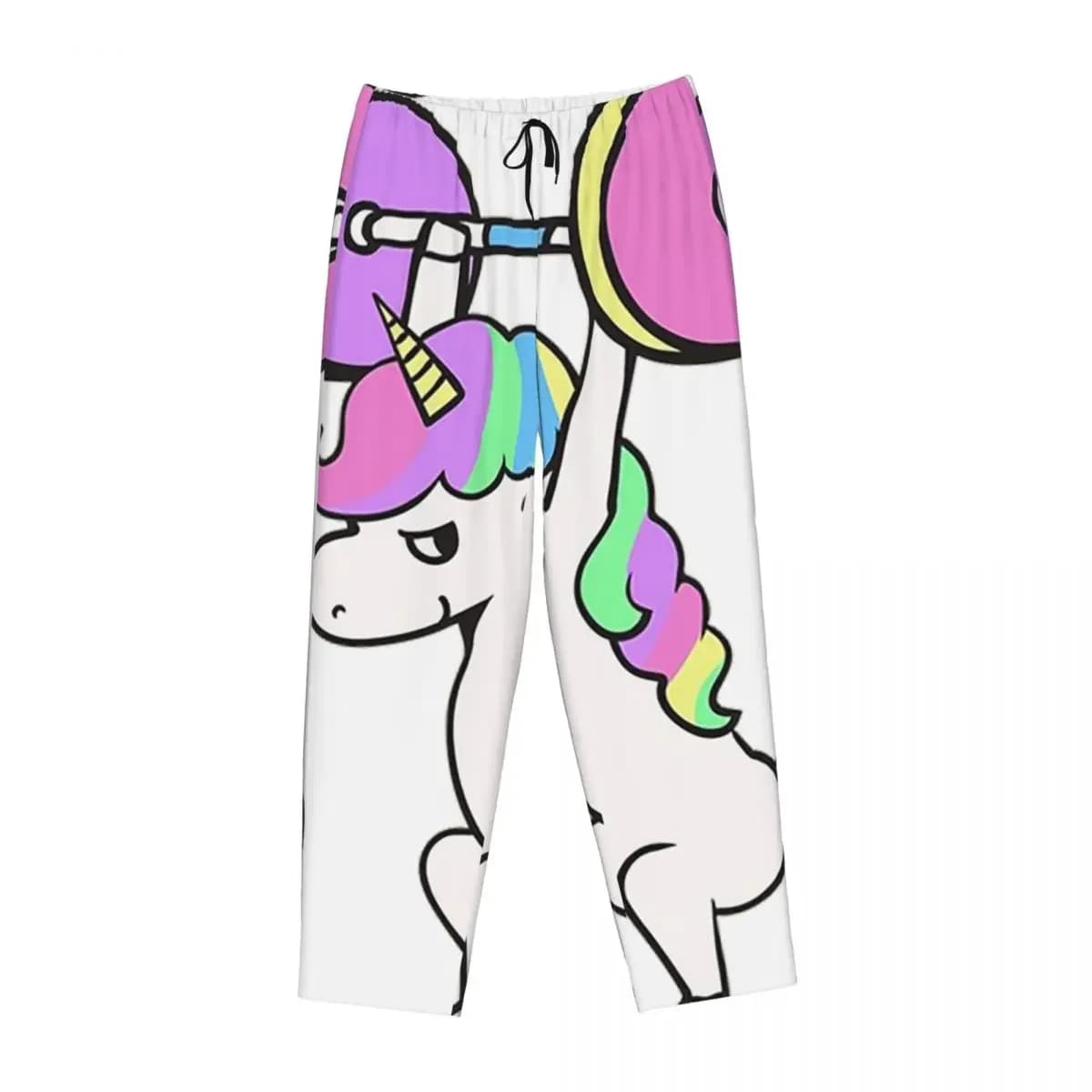 Custom The Snatch Weightlifting Unicorn Women Pajama Pants Lounge Sleep Sleepwear Bottoms with Pockets