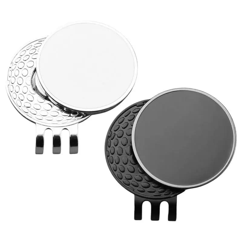 Clip per cappello con pennarello per pallina da golf Cintura magnetica in metallo per pallina da golf e pennarello per pallina da golf con clip da tasca Accessori da golf all'aperto