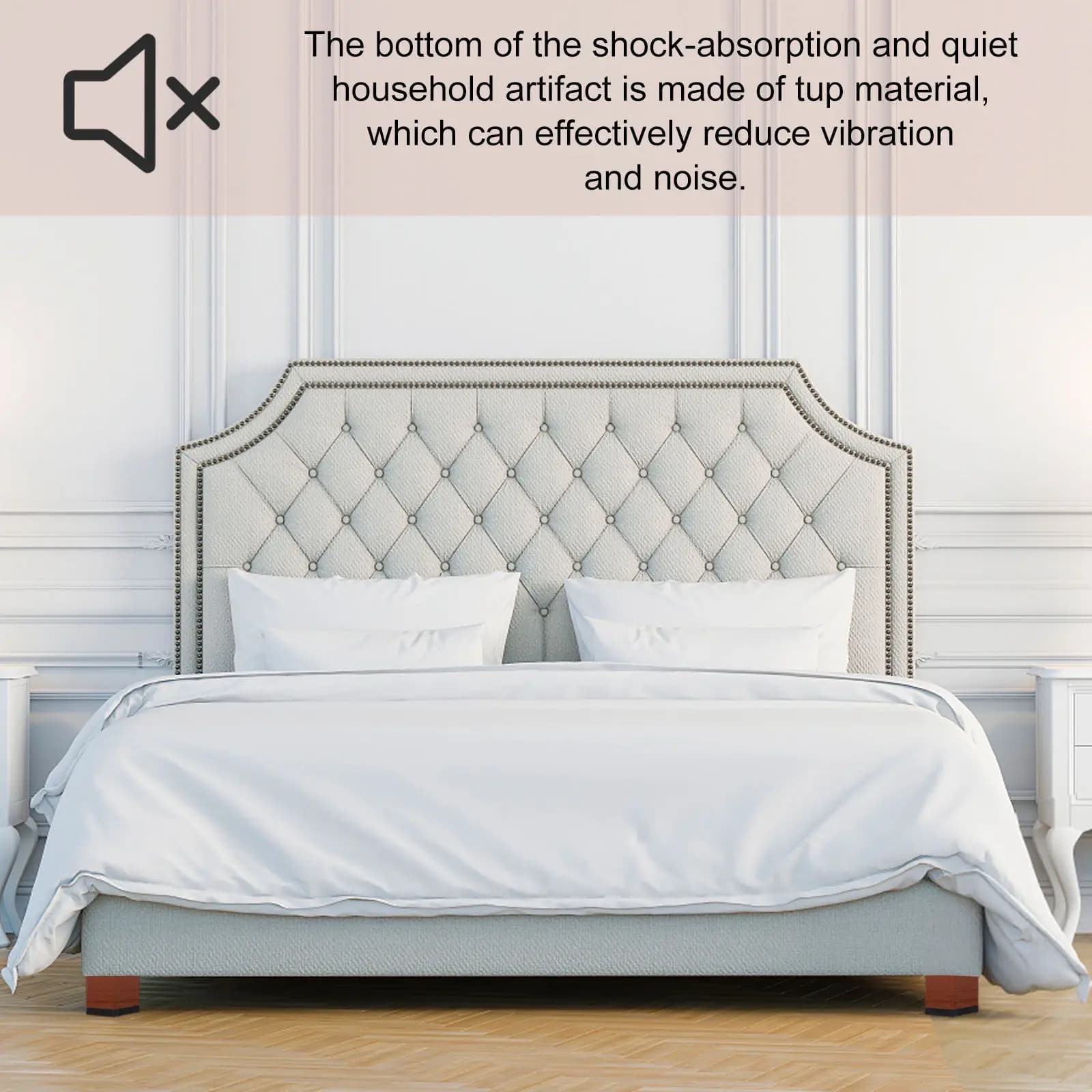 Furniture Heightening Cushion Heavy Duty Plastic Bed Sofa Cabinet Chair Table Leg Lifters Anti-Slip Protective Floor Risers
