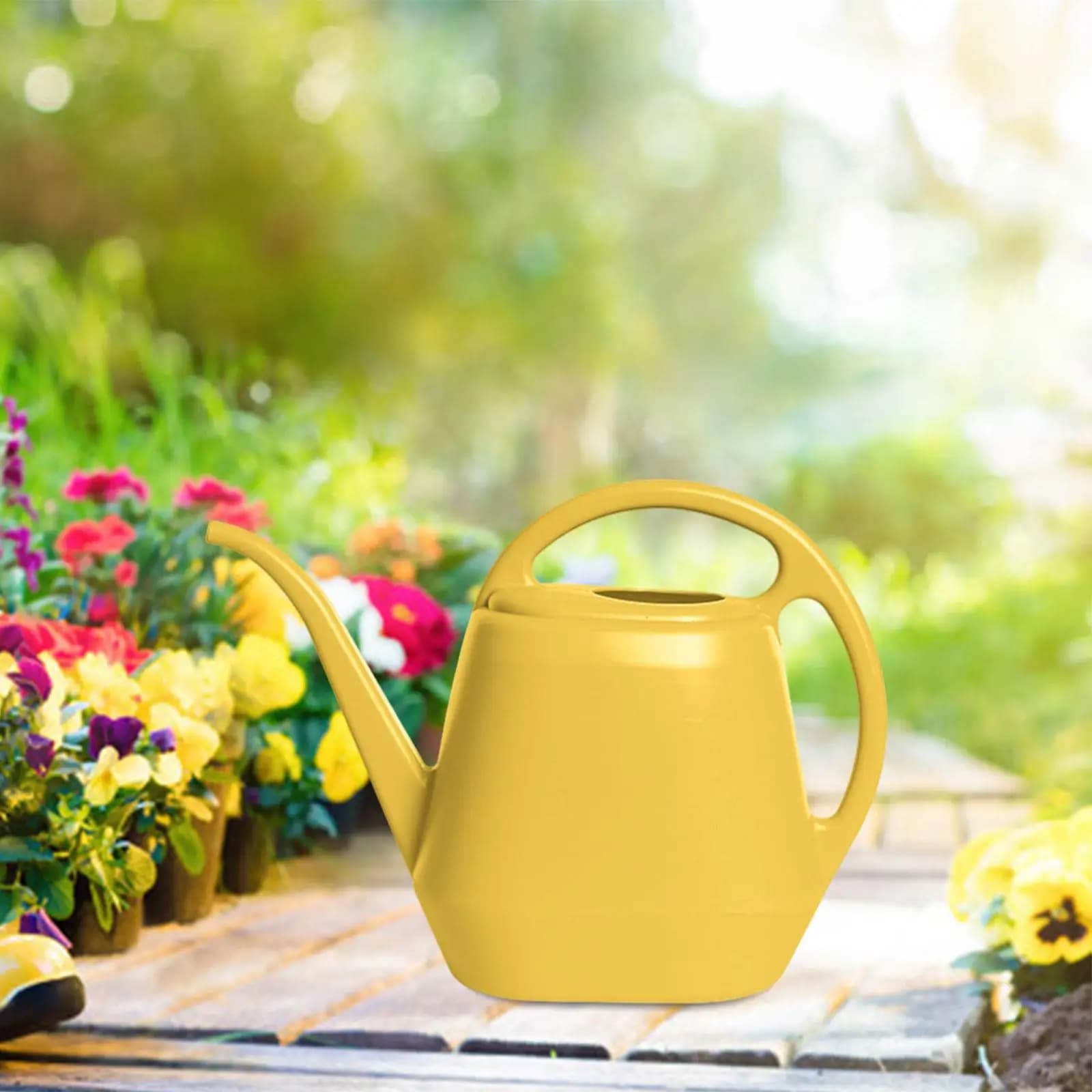 Long Mouth Watering Can Garden Watering Pot for Outdoor Plant Garden Flower Garden Watering Can Long Mouth 4L Large Capacity