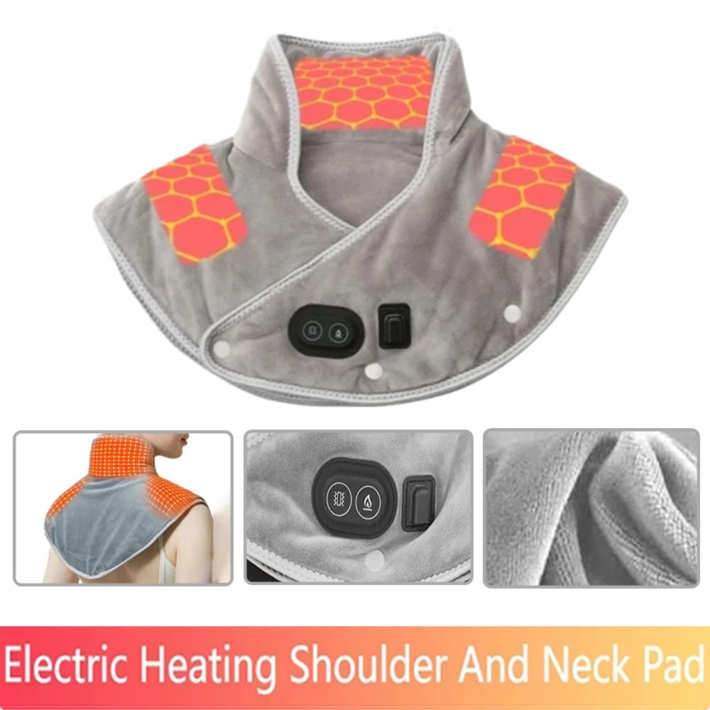 Riscaldamento elettrico Spalla Collo Pad Massaggiatore Tre marce Impacco caldo Scalda scialle cervicale USB per spalla Collo Schiena Relax Brace
