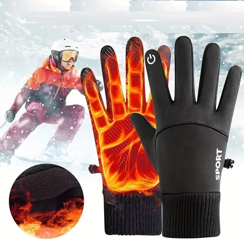 Guanti invernali per uomo donna Touchscreen antiscivolo termico caldo guanto antivento per corsa ciclismo moto escursionismo sci guida