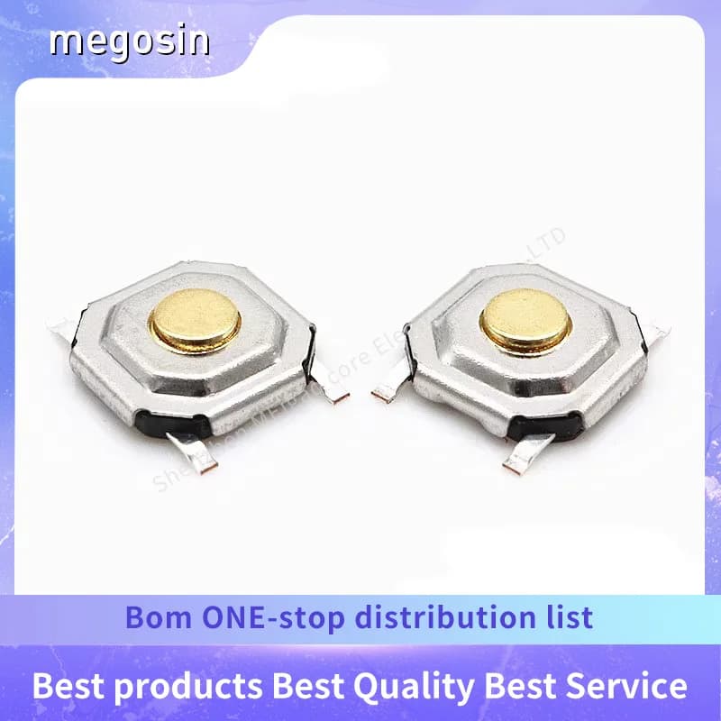 4*4*1.7mm touch switch, environmentally friendly and high-temperature resistant electric massage chair toothbrush button switch