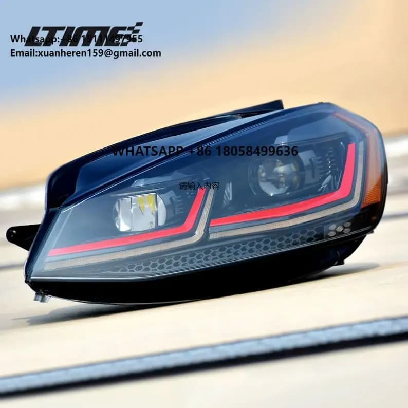 Auto Head Light Assembly Upgraded Headlights LED Headlamp for Golf 7.5 MK7.5 2018-2020