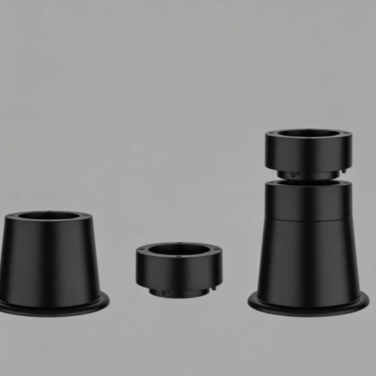 4 Pieces Furniture Leg Riser Textured Grip Bed Riser Furniture Lift Block Tapered Home Accessory Black