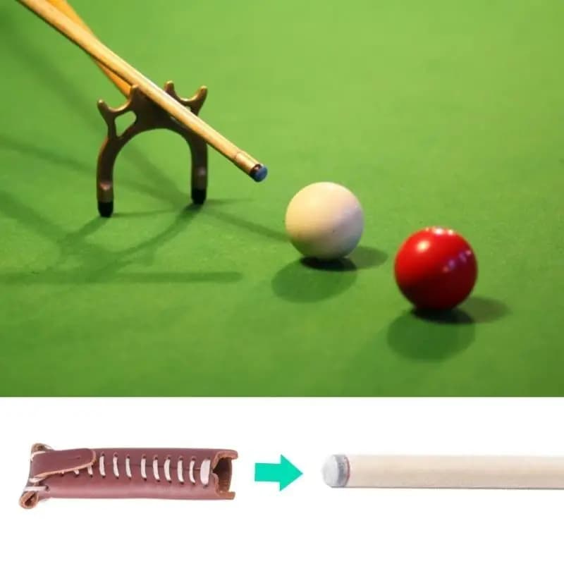 R6FE Billiard Protector, coperchio per punta della punta della punta della punta in pelle Snooker, copertura per segnale