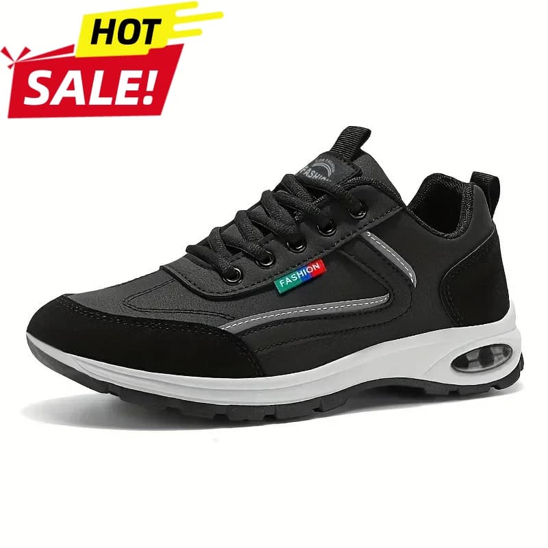 Scarpe Sportive Trendy da Uomo, Leggere e Traspiranti, Moderne Antiscivolo con Dettagli in Camoscio, Sneakers Eleganti per Uso Quotidiano e Outdoor