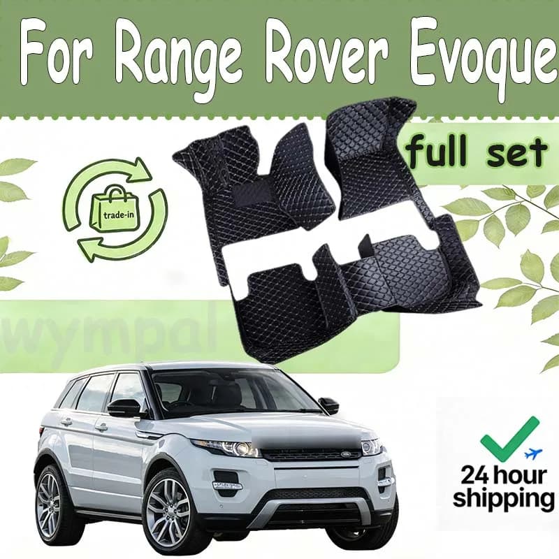 Tappetini per auto automobilistici personalizzati di LUSSO per Range Rover Evoque 2012 2013 2014 2015 Auto in pelle di lusso