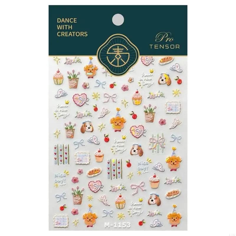 Adesivi per decalcomanie 3D a forma cucciolo carino adatti per custodia del telefono, notebook portatile per scrapbooking,