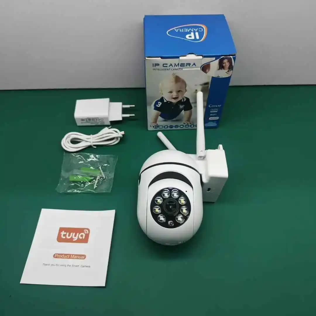 Telecamera IP PTZ Wireless 2MP 1080P con App Tuya/O-Kam, Rilevamento del Movimento AI, Monitoraggio Bambini e Sicurezza Domestica