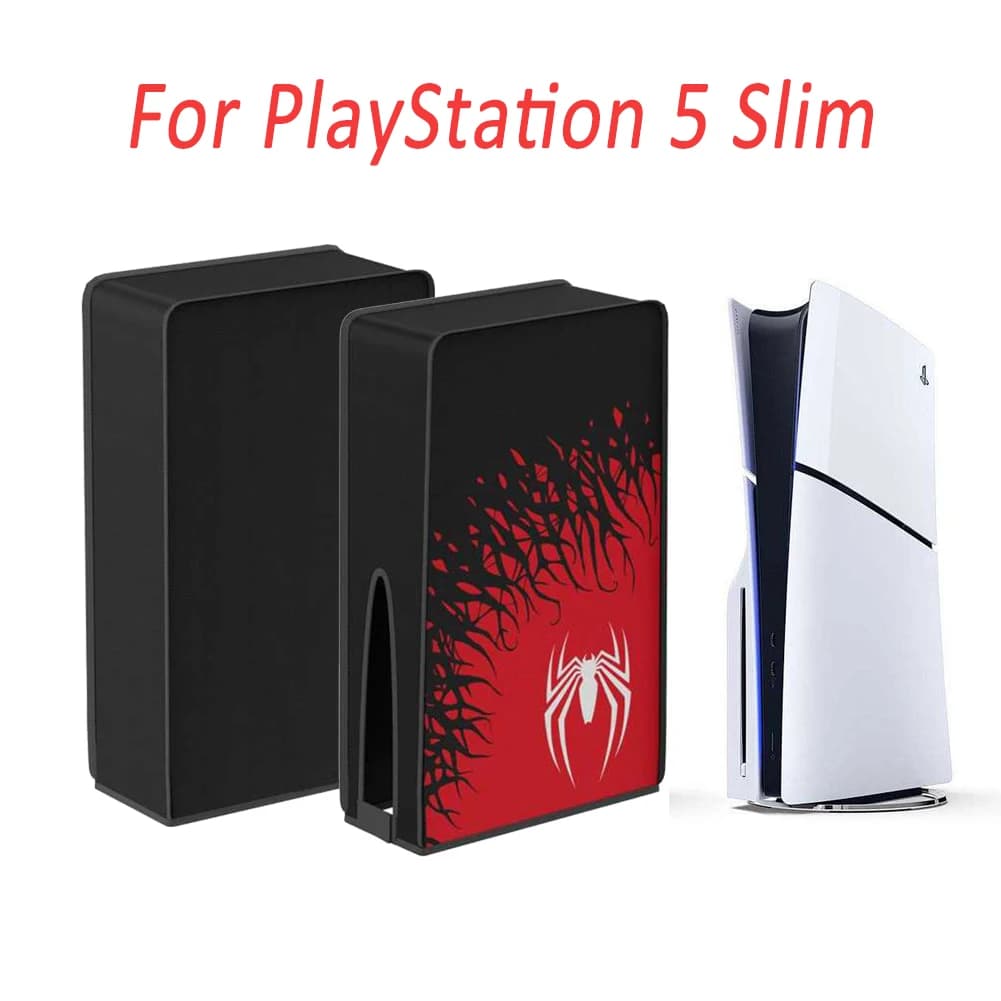 Copertura antipolvere Spider per Console sottile PS5 custodia protettiva solare antipolvere verticale/orizzontale accessori di gioco per PlayStation 5 Slim