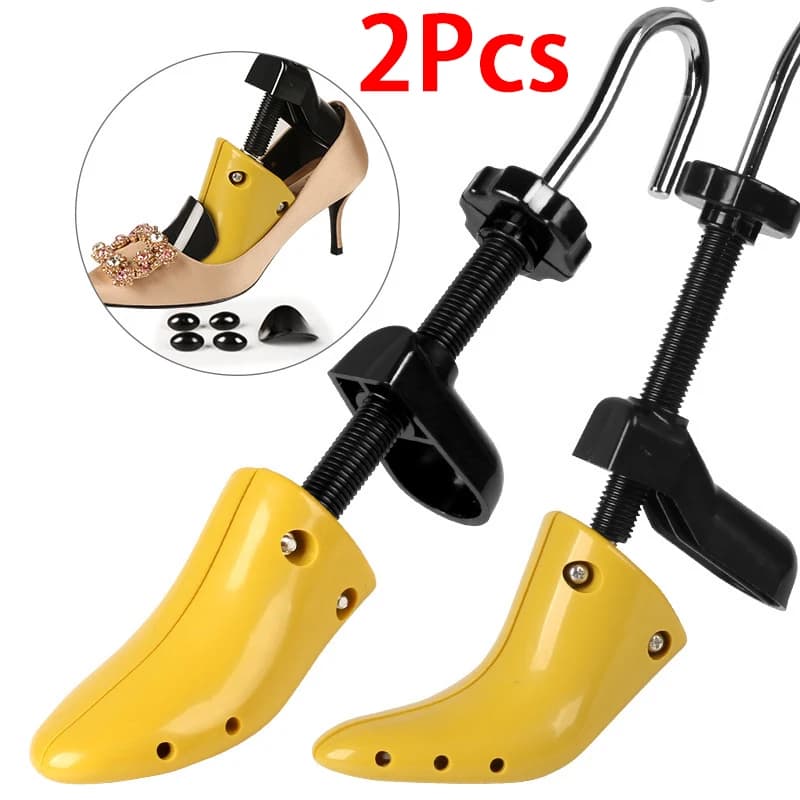 Scarpe col tacco alto Scarpe da ginnastica Anti-deformazione Supporto interno La scarpa dura la lunghezza e la larghezza regolabili Barella per scarpe 1 pezzo/2 pezzi