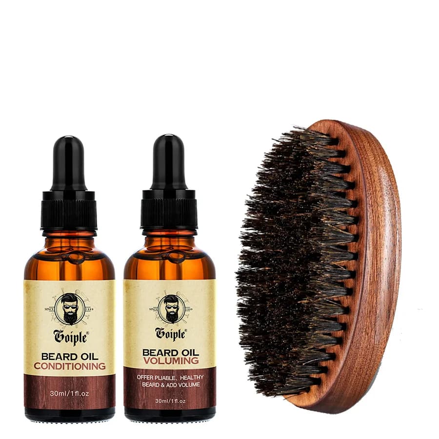 3 pieces man natural oil for the care of the smooth moisturizing beard tools for the care of facial hairs gentlemen mustache oil balm and volumizing