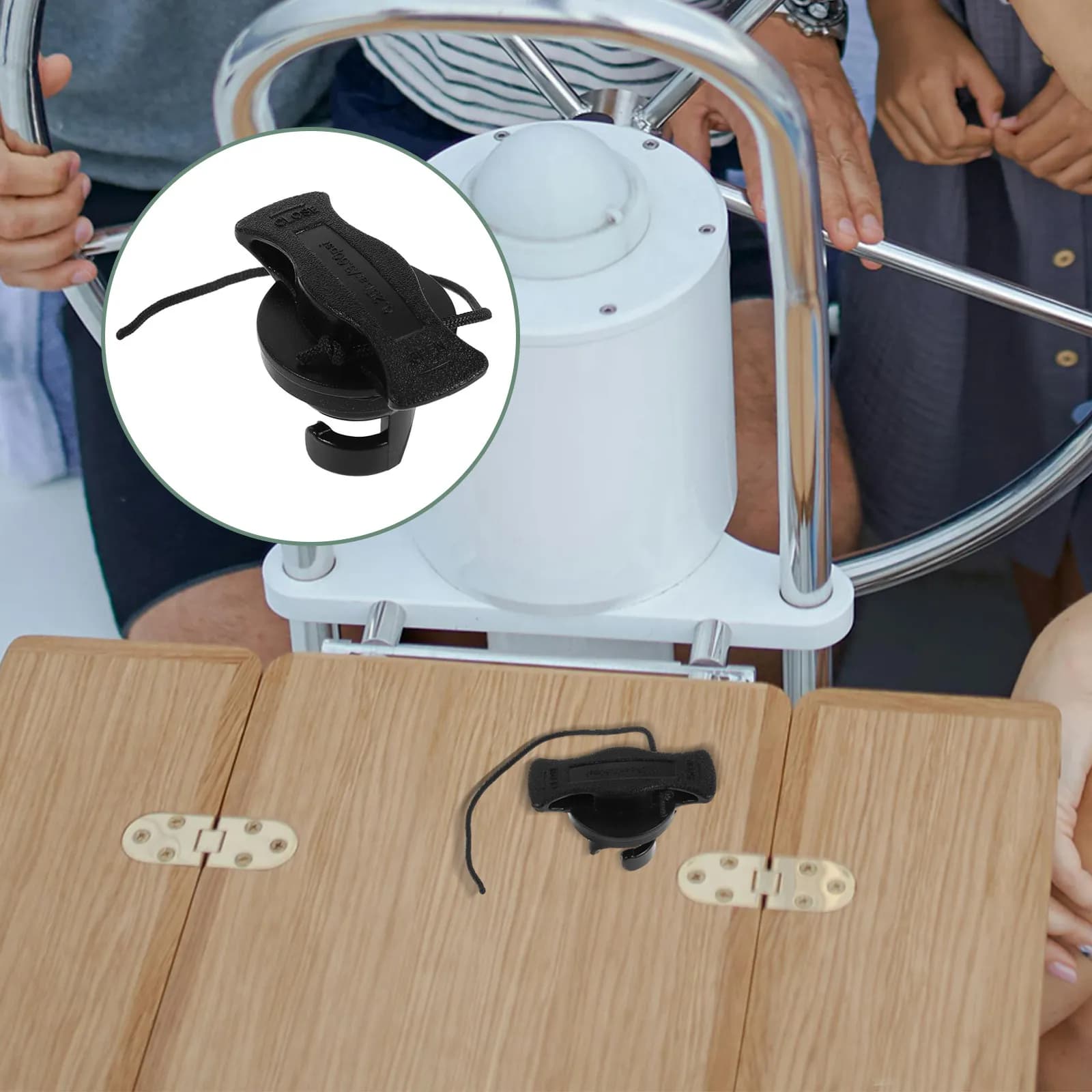 8 Pezzi Tappo Valvola Aria per Gommone Nero con Coperchio Sigillante e Cordino, Ricambio per Kayak SUP Paddle Board