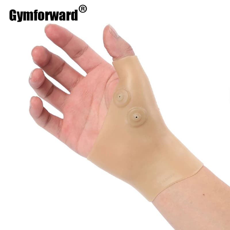 1Pc Artrite Tenosinovite Sollievo Dal Dolore Polsi Avvolgimenti Terapia Magnetica Polso Pollice Supporto Guanti Massaggio A Mano Pressione In Silicone