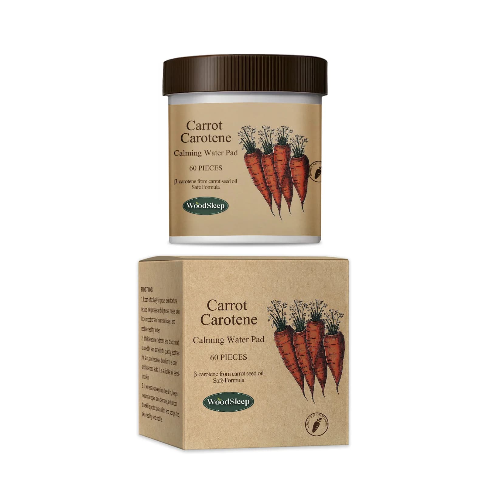 Skin care tablets to carotene, face repair, skin refreshment, does not tear and gently cleanses pores