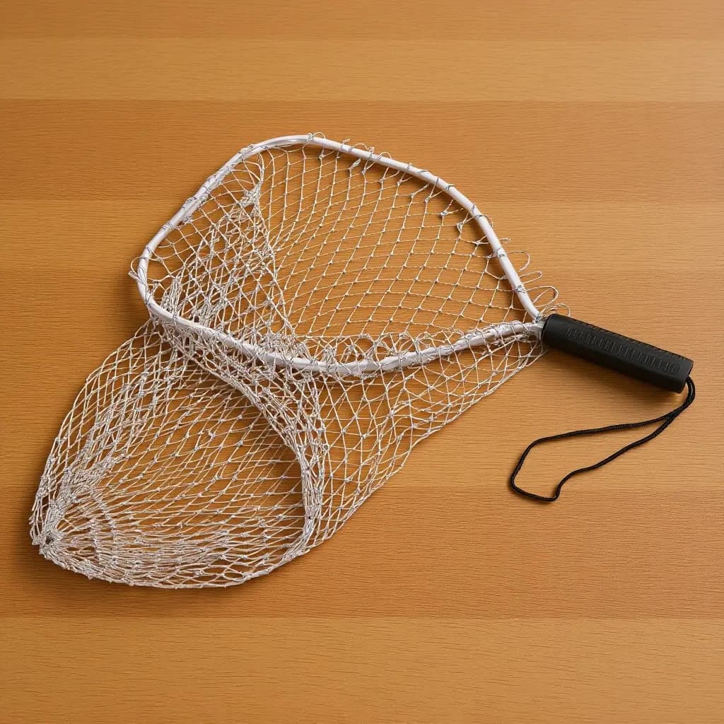 Rete da Pesca Quadrata in Lega da 30 Cm, Portatile e Resistente per Acqua Salata, Dolce, Fiume, Campeggio, Attrezzatura da Esterno, Reti per Pescatori e Pesca a Mosca