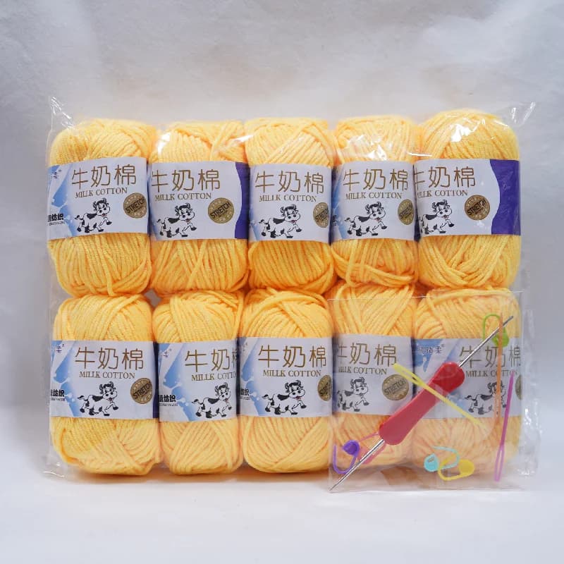 10 pz colorato morbido cotone al latte 5 strati filato per maglieria per bambini e adulti fai da te uncinetto cucito maglione cappello bambola artigianale