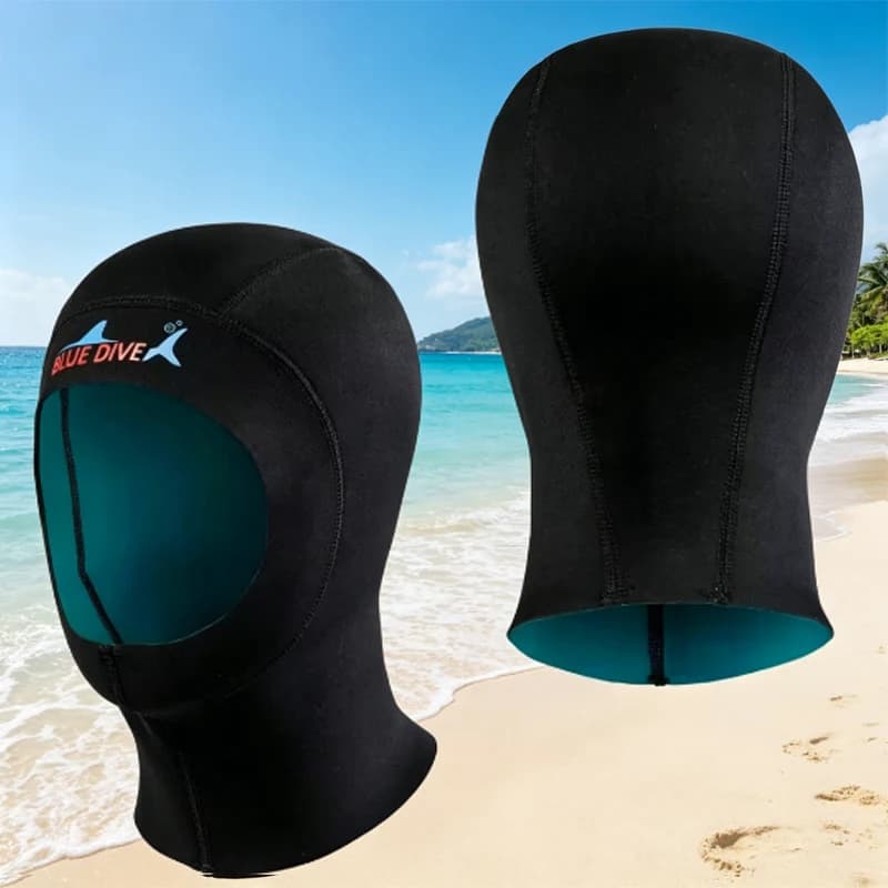 Facekini 1 mm neoprene underwater mask, sun protection, anti-medical mask for men and women, snorkeling and swimming hood