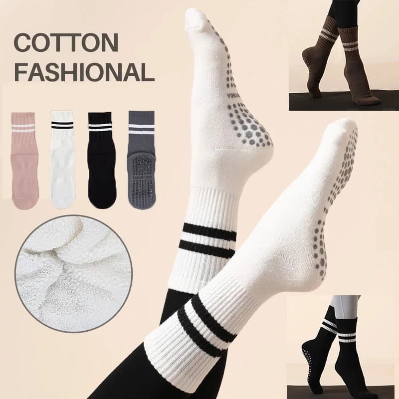 1/3/5 pairs of yoga socks with high quality wrapping for women anti-slip yoga socks breathable fast drying for fitness socks for dance gymnastics