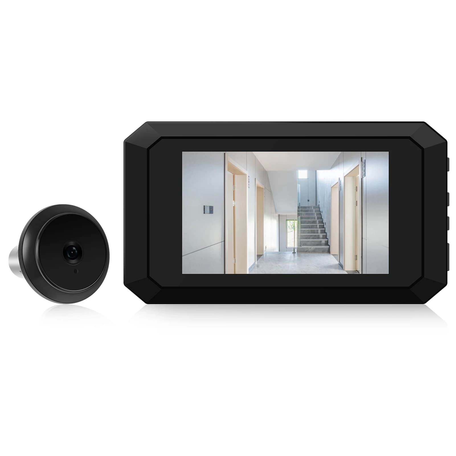 3.97-inch Peephole Camera for Apartment Door 2MP LCD Digital Peephole Viewer 120 Degree Color Infrared Camera 1080P
