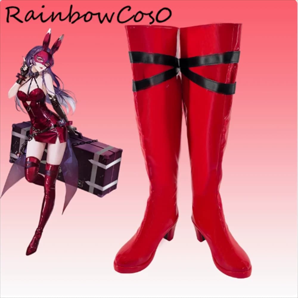Pricilla Path to Nowhere Scarpe Cosplay Stivali Gioco Anime Party Halloween RainbowCos0 W4834