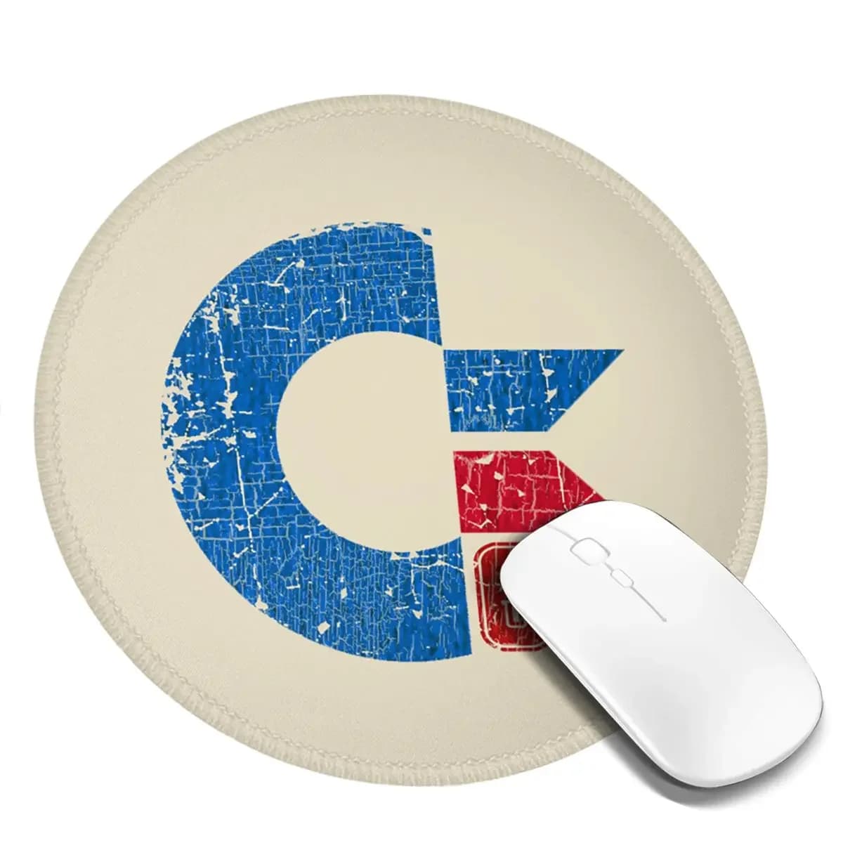 Commodore Circuits Amiga Logo Round Mouse Pad Computer Keyboard Mouse Mat Gaming PC Desk Mat Office Table Mats