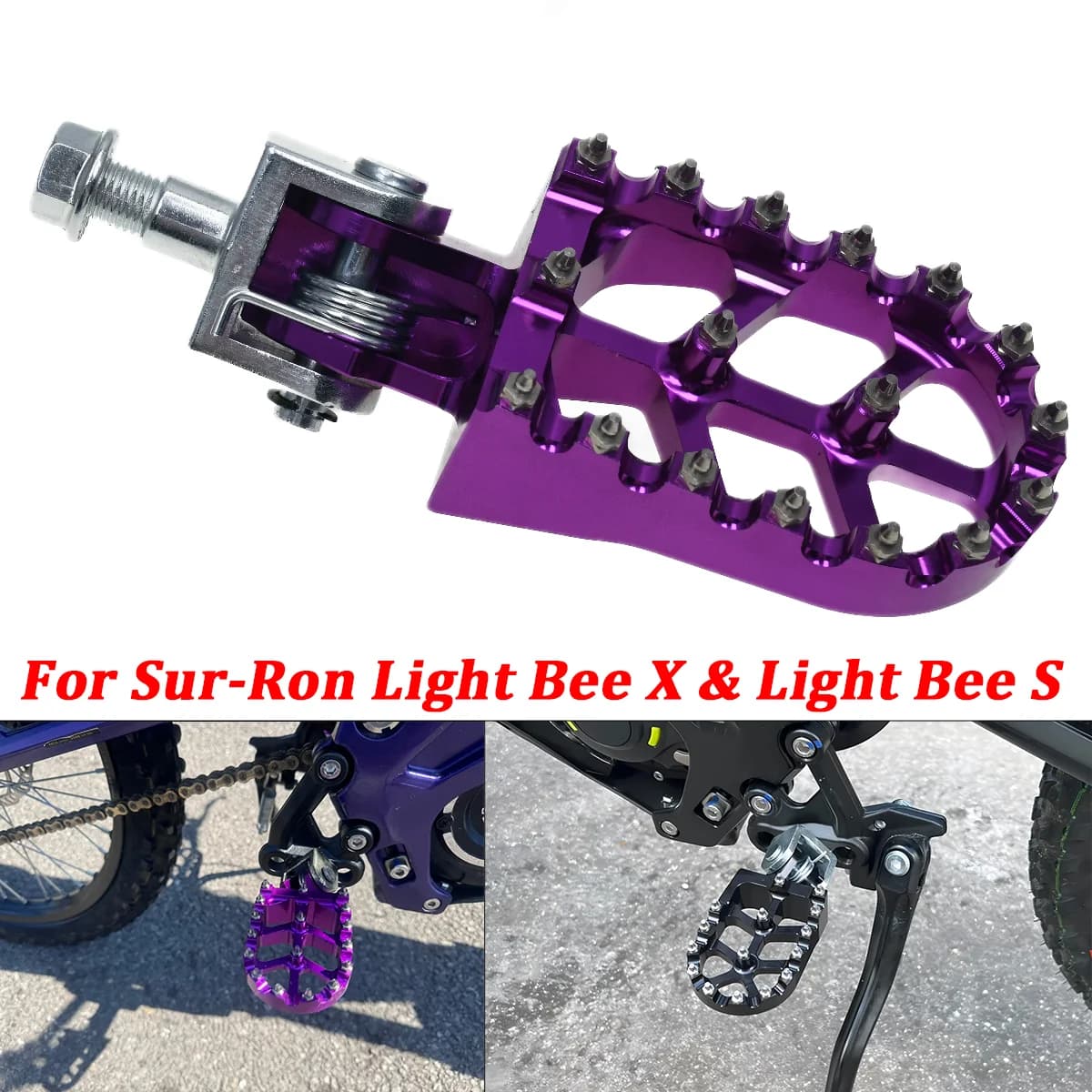 Bici elettrica CNC Pedane Resto Pedane Pedane Staffa Per Sur-Ron Sur Ron Surron Light Bee X & S Parti Motocross Elettrico