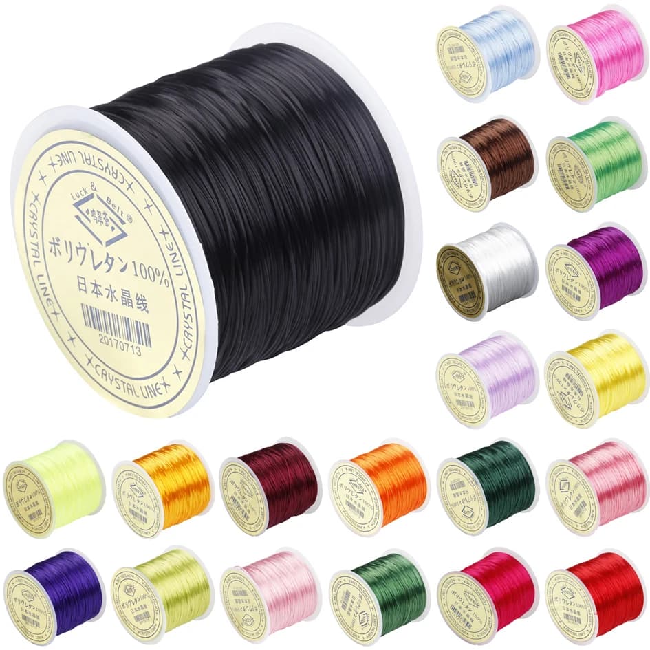 10M Strong Elastic Crystal Beading Cord for Bracelets Diy Stretchy Thread String Necklace Jewelry Making Cords Thickness 1mm