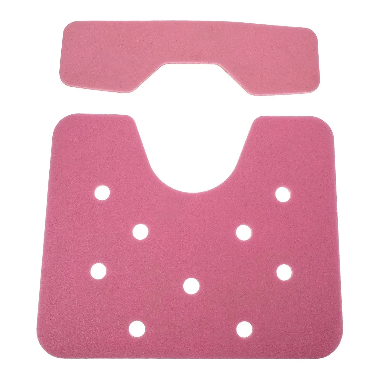 Set di 2 cuscini per sedia da doccia Xpe con schienale, cuscini imbottiti impermeabili per sedile da bagno per anziani, adulti, ergonomici, antiscivolo