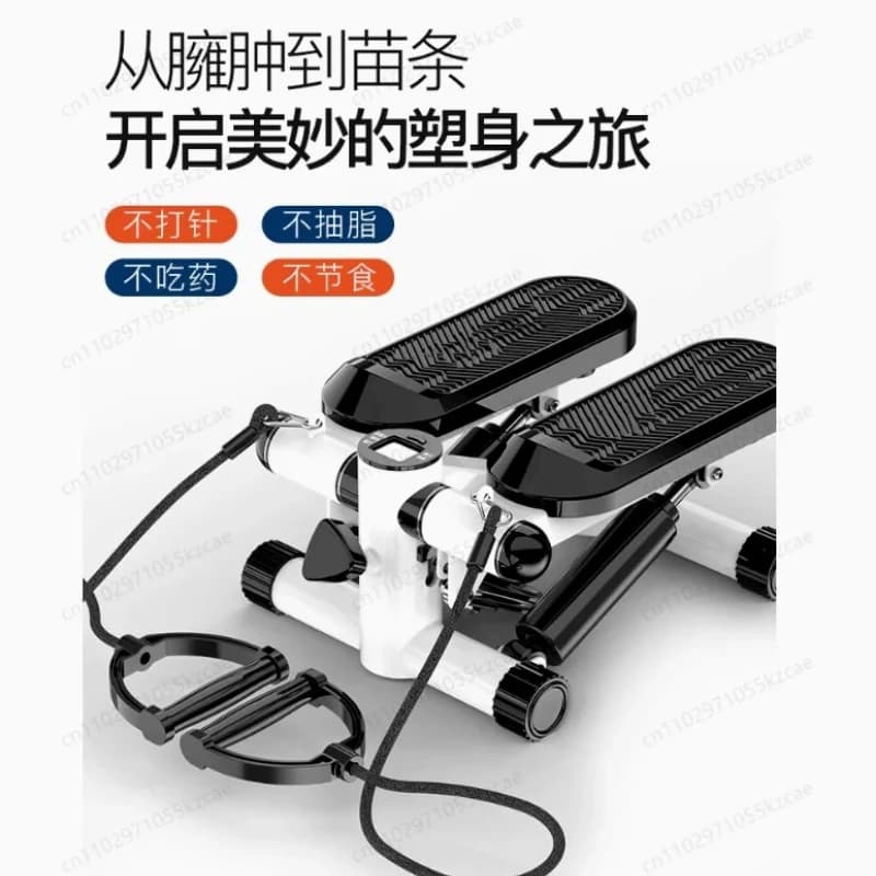Home Training Equipment - Mini Stepper with Resistance Band, Hydraulic Stepper for Exercises Total Body