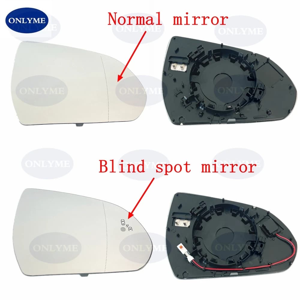 Auto Heated Large Corner Glass Mirror With Spieco Point For Hyundai Elantra 2016 2017 2018 2019 2020 2021