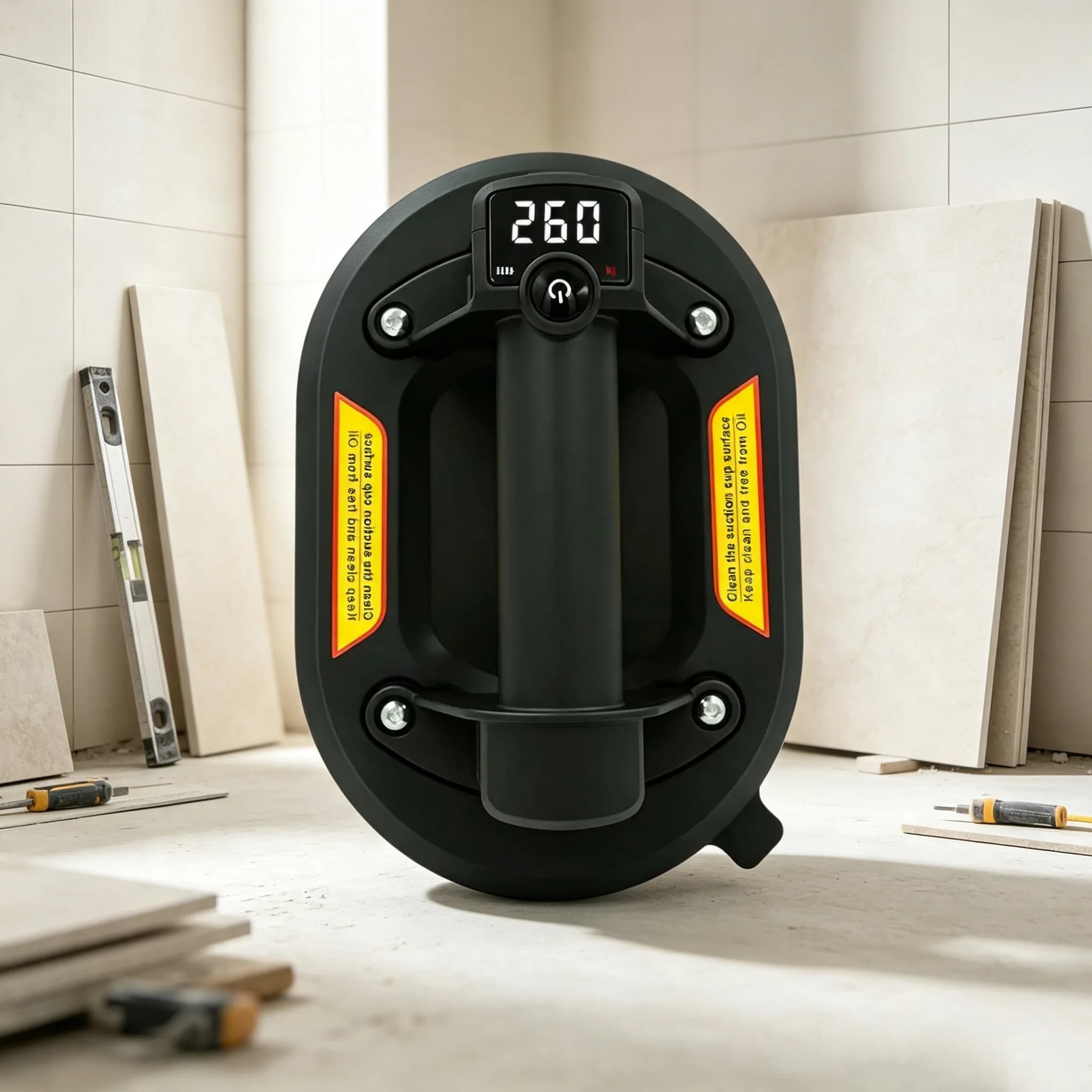 2026 Electric Vacuum Suction Cup Hot sell 260kg Load Heavy Lifter Display Granite Glass Tile Sucker Air Pump Lifting Tool