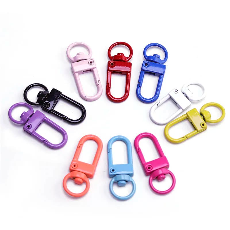 10 pz/lotto Lega Colorata A Scatto Aragosta Catenacci Ganci Portachiavi Risultati Per Portachiavi FAI DA TE Collana Bracciale Accessori All'ingrosso