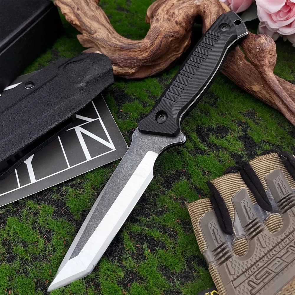 Durable kitchen knife with high hardness 5Cr13Mov sheath Nylon fiber handle Daily knife for home Meat cut Fruit Fish Tool