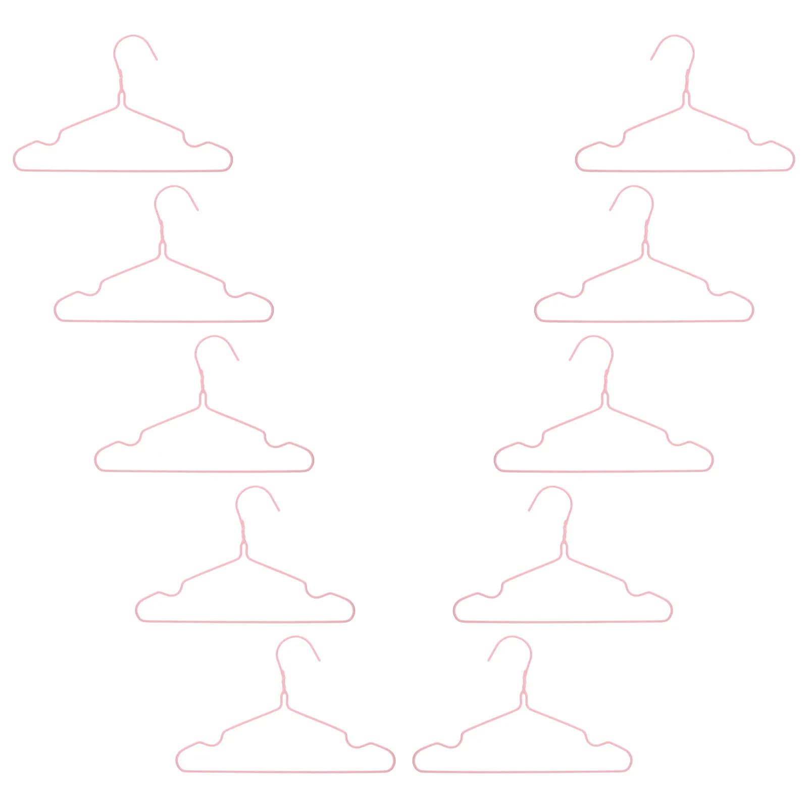Set of 10 baby clothes hangers, non-slip, stainless steel, smooth surface, without scratches, to store children's clothes
