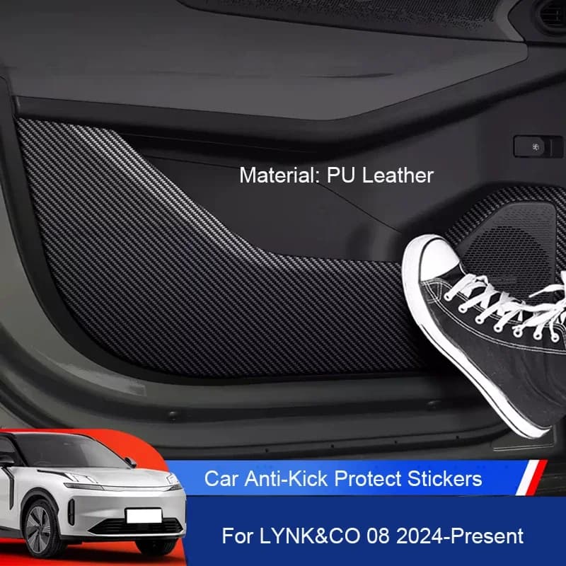 Car B-Pillar Door Anti-Calco Protect Pad Anti-Sporco Tooth Resistant to Internal Cars Accessories For LYNK & CO 08 2024- 2026