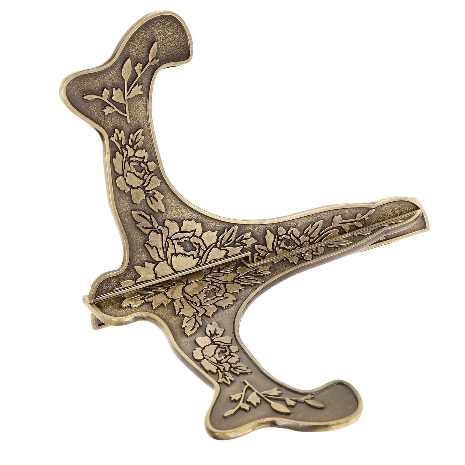 Premium Zinc Alloy Plate Stand for Medals Decorative Display Holder Desktop Easel Picture Frame Stand Home Office Decoration