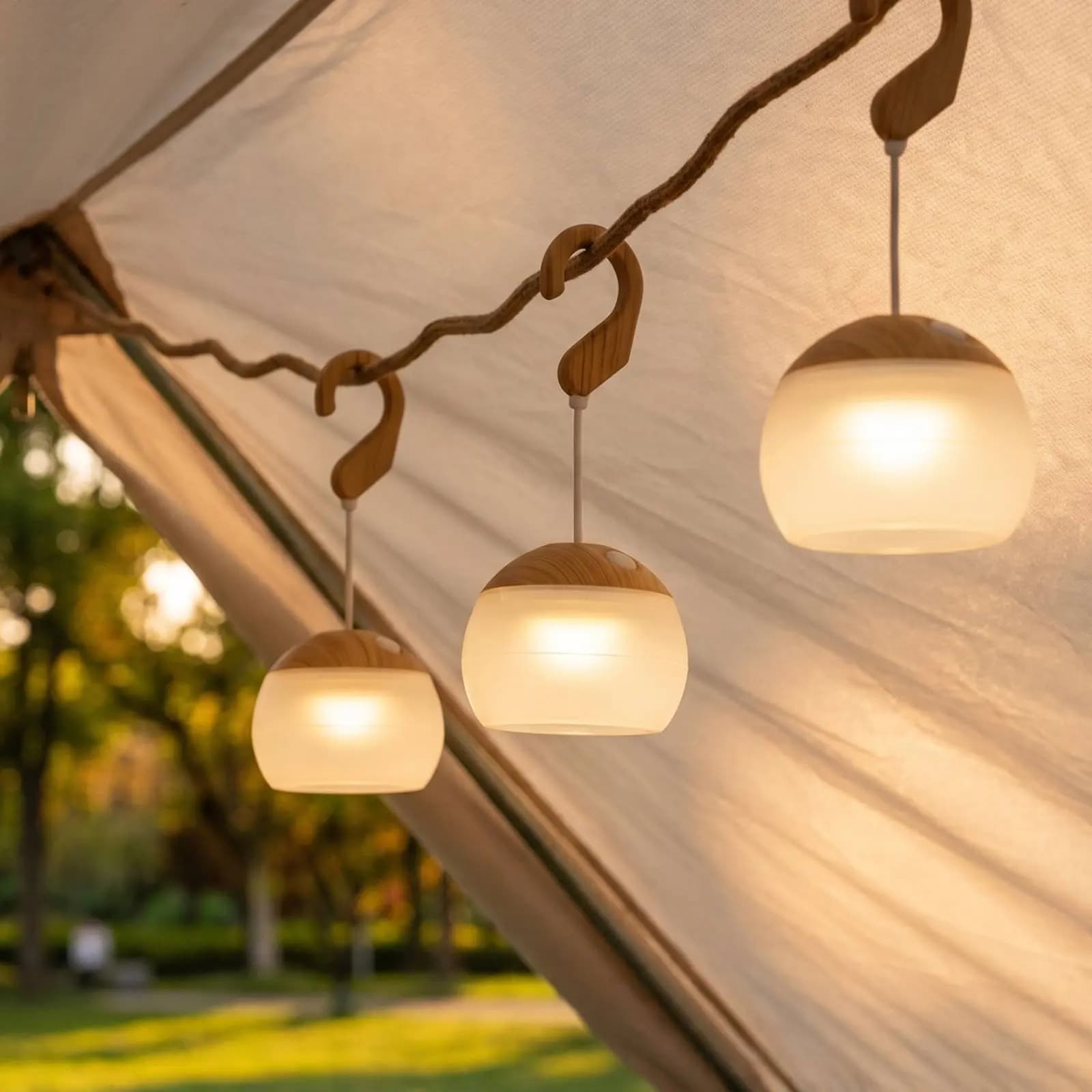 Lanterna da Campeggio Ricaricabile con Lunga Durata della Batteria, Luce Ambientale per Tenda, Lanterna Sospesa Portatile Impermeabile per Campeggiatori