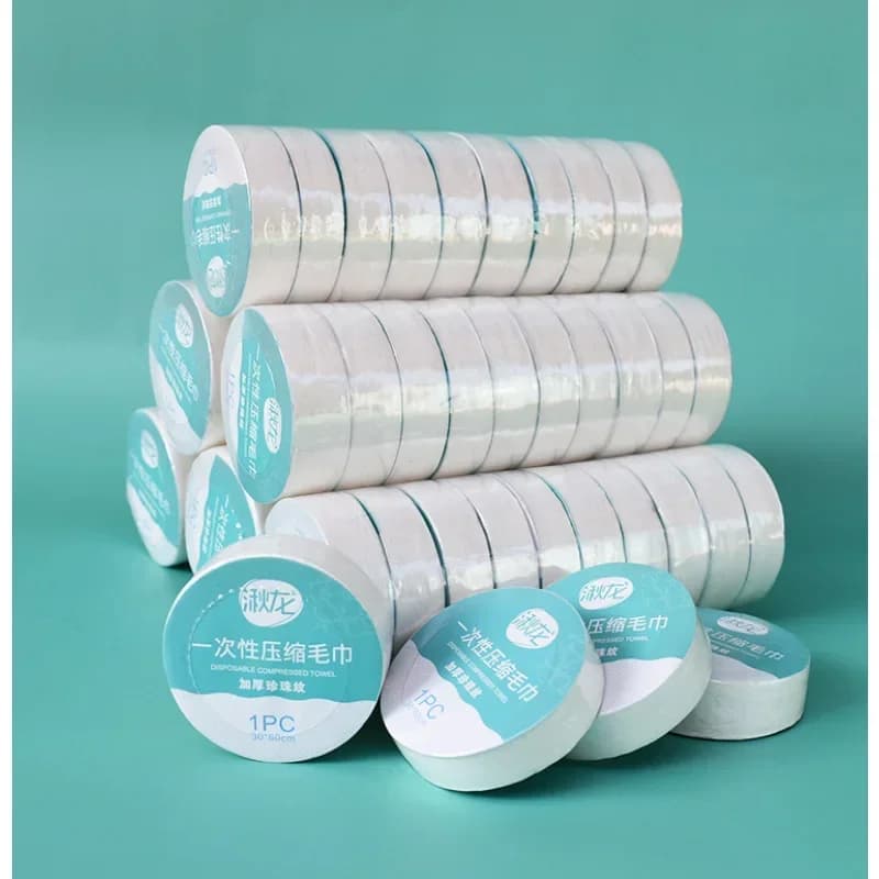10PCS Compressed Towel Set Travel Towel Fast Drying Travel Use and Drop Hotel Lavabile Towel Fabric Towel Sink for Face Outdoor Travel