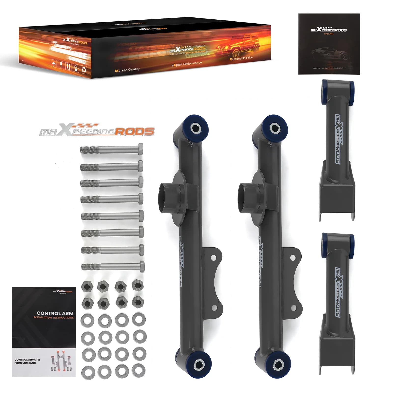 Bracci di controllo posteriori superiori e inferiori per Ford Mustang 4CYL, 6CYL, 8CYL GT 1979-2004